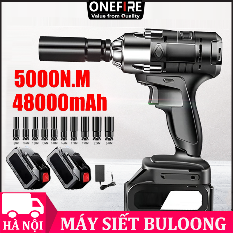 5000NM Máy bắn buloong pin 21V Thân máy siết buloong loại lớn Máy siết buloong pin Máy vặn vít nhật bãi động cơ không chổi than