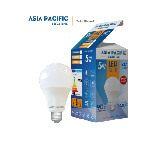Bóng đèn led bulb Asia Pacific Lighting 5W