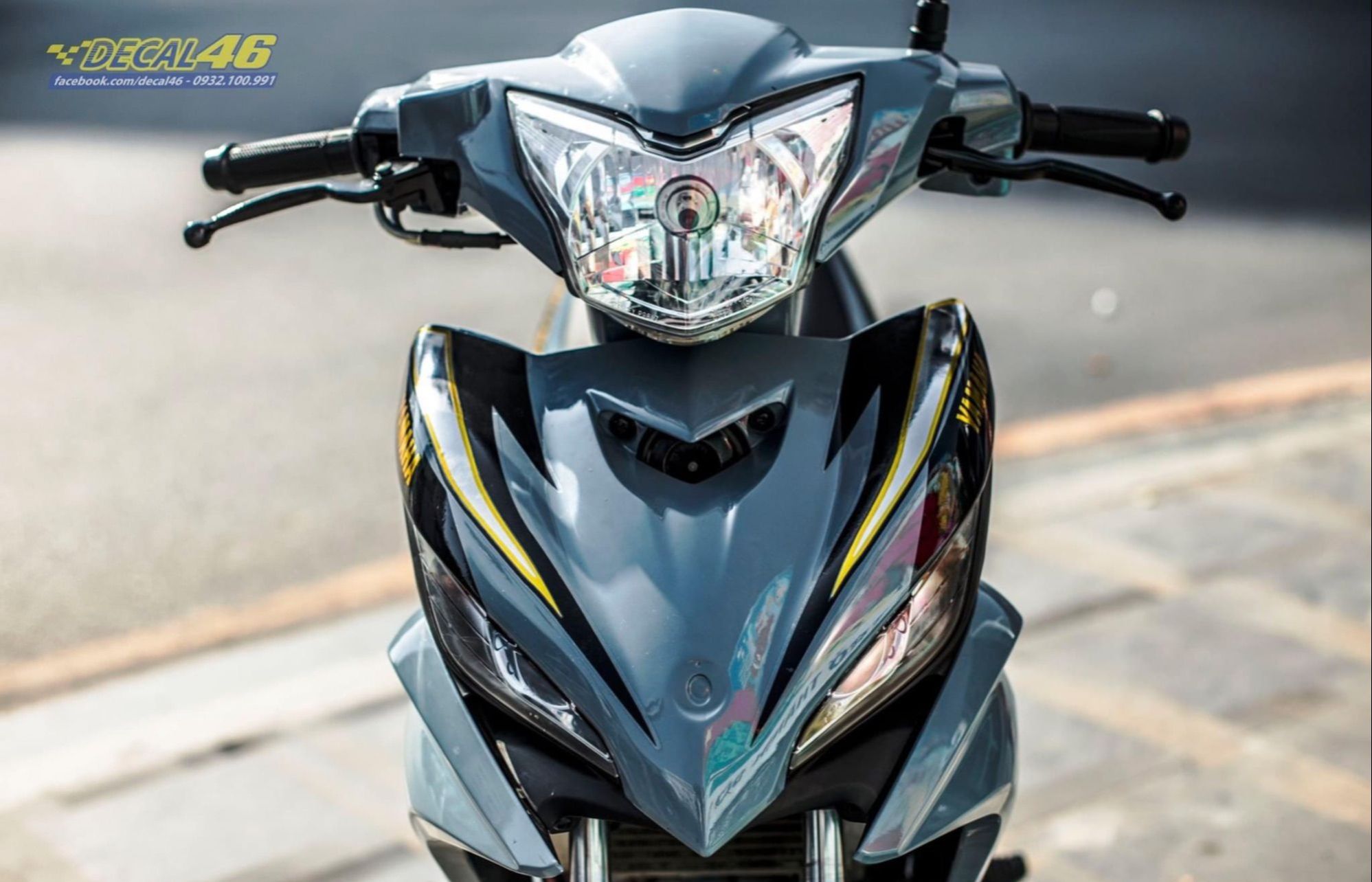 Tem rời ex 135 2011 dán xe xám xi măng Chất liệu Crom cao cấp