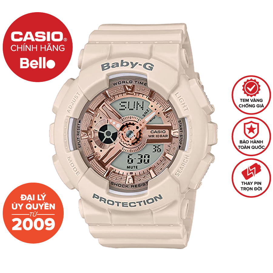 Đồng hồ Casio Baby-G Nữ BA-110CP-4A chính hãng bảo hành 5 năm Pin trọn đời
