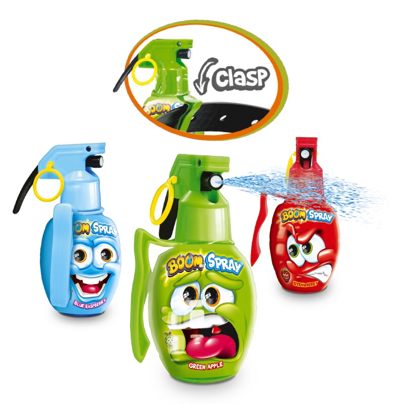 Kẹo xịt chua trái cây yumiy b00m spray candy 50ml