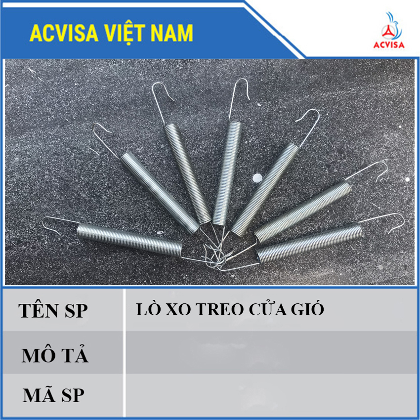 Lò Xo Treo Cửa Gió Model: Lx100X1.0 (1 Hộp 100 Cái)