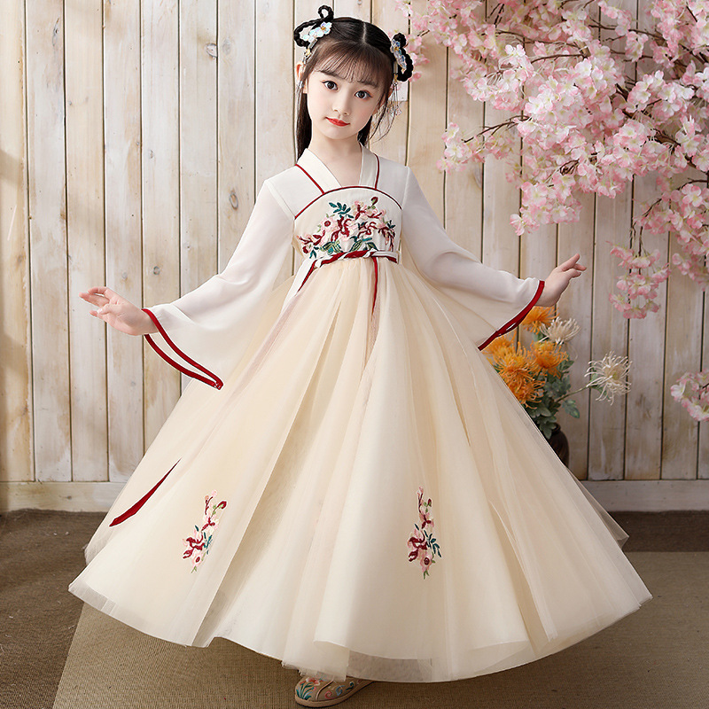Váy Cổ Trang Hán Phục Trẻ Em Váy Công Chúa Cổ Trang Hán Phục Trẻ Em Phong Cách Trung Quốc Thanh Lịch Cho Bé Gái
