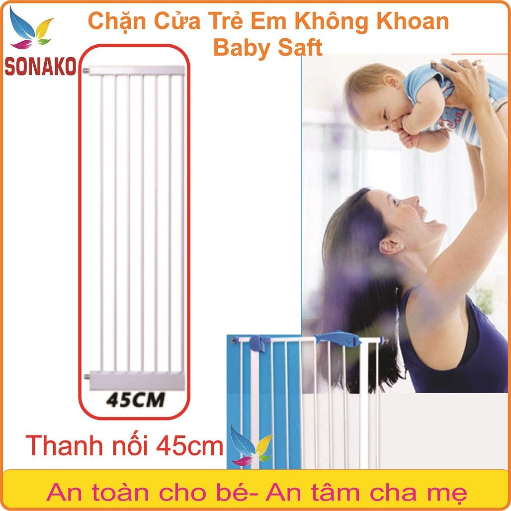 Thanh nối dài 45cm- cửa chắn trẻ em không khoan baby saft, chặn cửa, chặn cầu thang an toàn cho bé, tấm chắn cửa - sonako