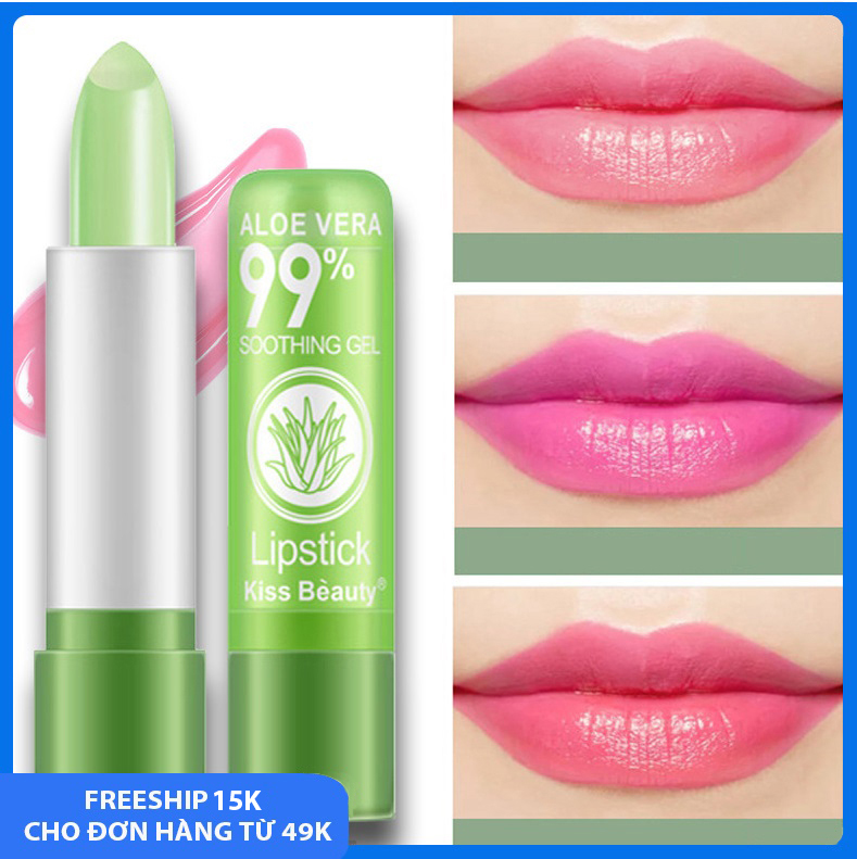 July20-Son môi dưỡng ẩm giúp môi mềm mại và căng mọng, cải thiện nếp nhăn môi, thành phần lô hội tự nhiên thay đổi màu sắc theo nhiệt độ JU-SPU161