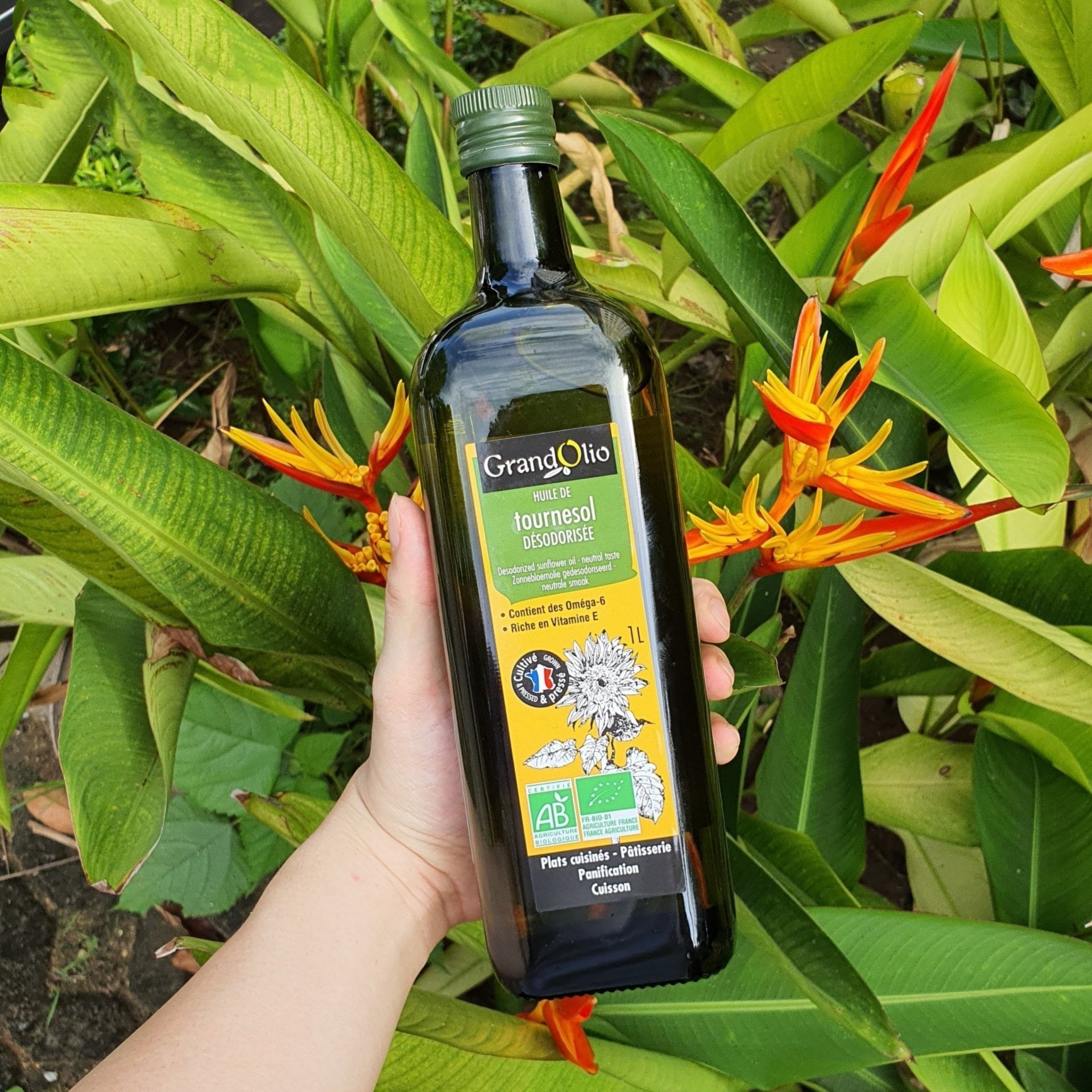 Organic deodorized sunflower oil Grand Olio 1L