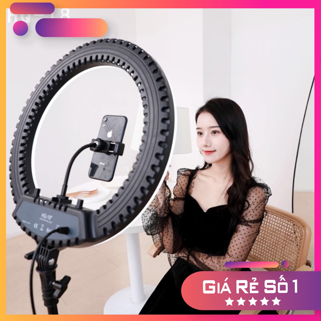 Đèn livestream 45cm hq-18 sịn kèm chân 2m.