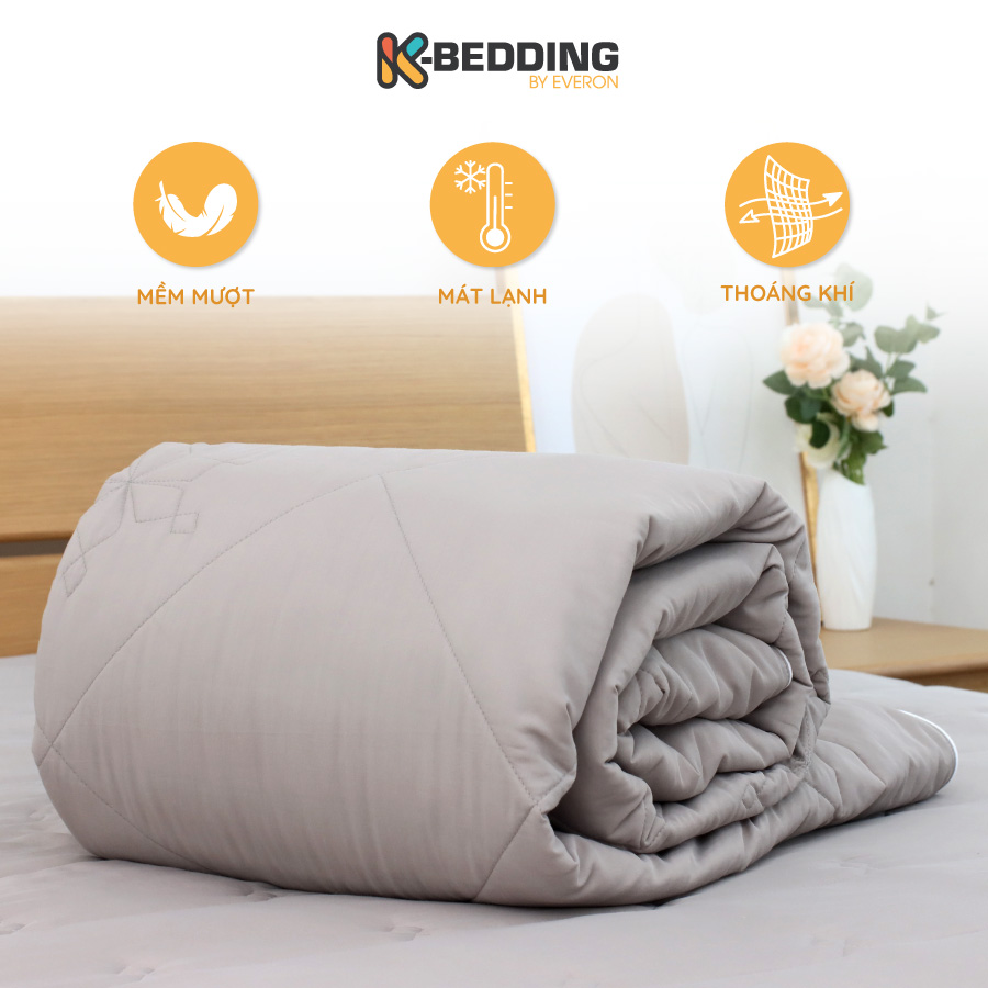 Chăn hè K-Bedding By Everon KNTS chất vải Ice-tencel mềm mát, thoáng khí, kháng khuẩn  (200x220cm)