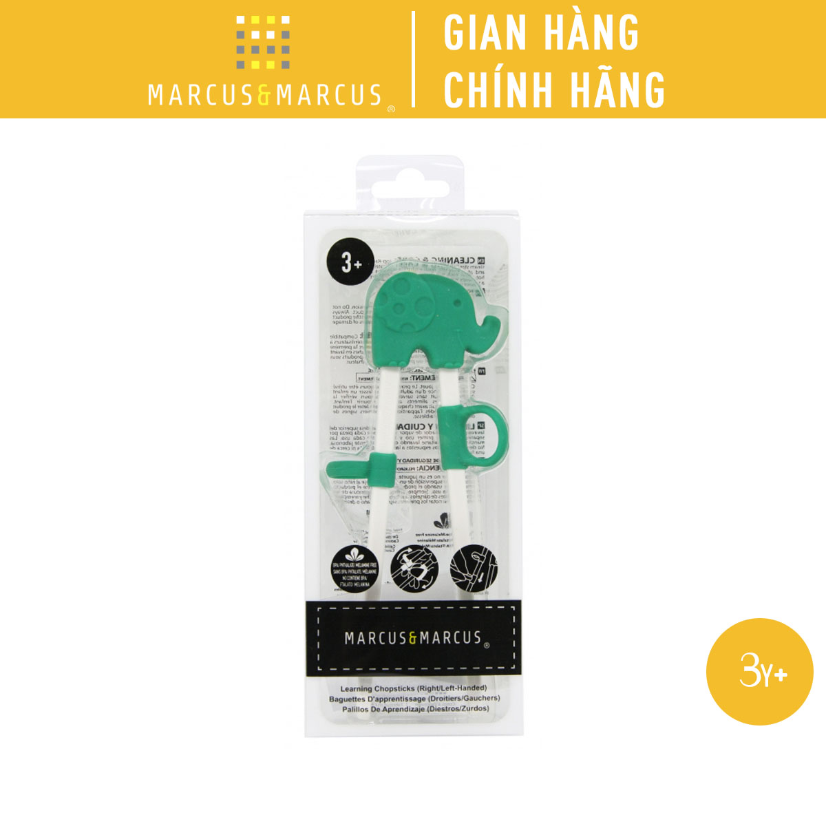Đũa tập ăn cho bé Marcus & Marcus, từ 3 tuổi - Ollie