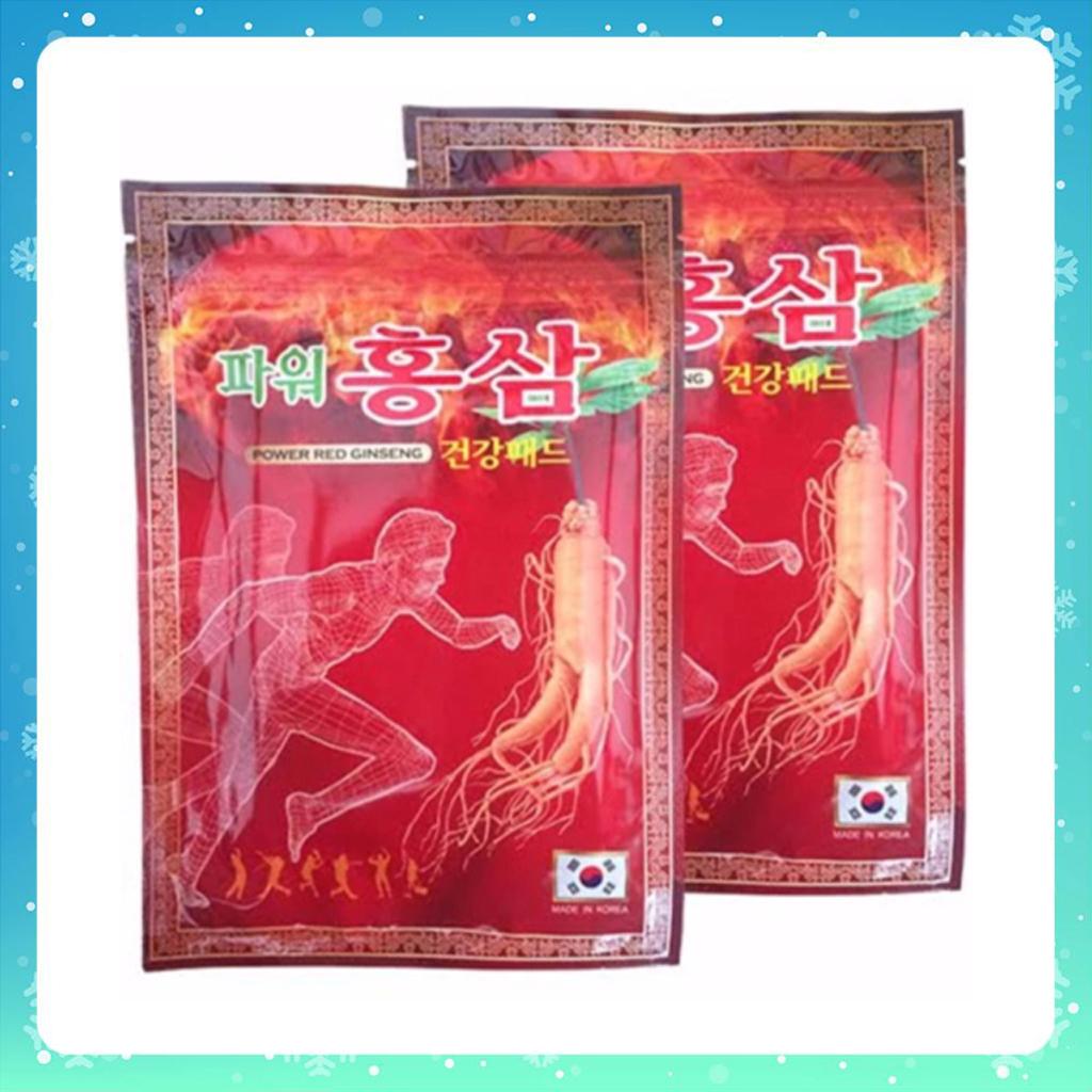 Cao dán hồng sâm đỏ Hàn Quốc túi 20 miếng combo 2 túi