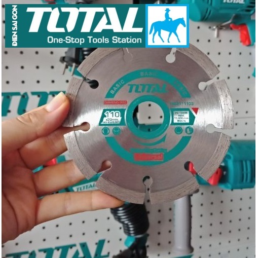 Đĩa cắt gạch khô 110mm lỗ 20mm diamond disc total tac2131153 tac2111103 điện sài gòn