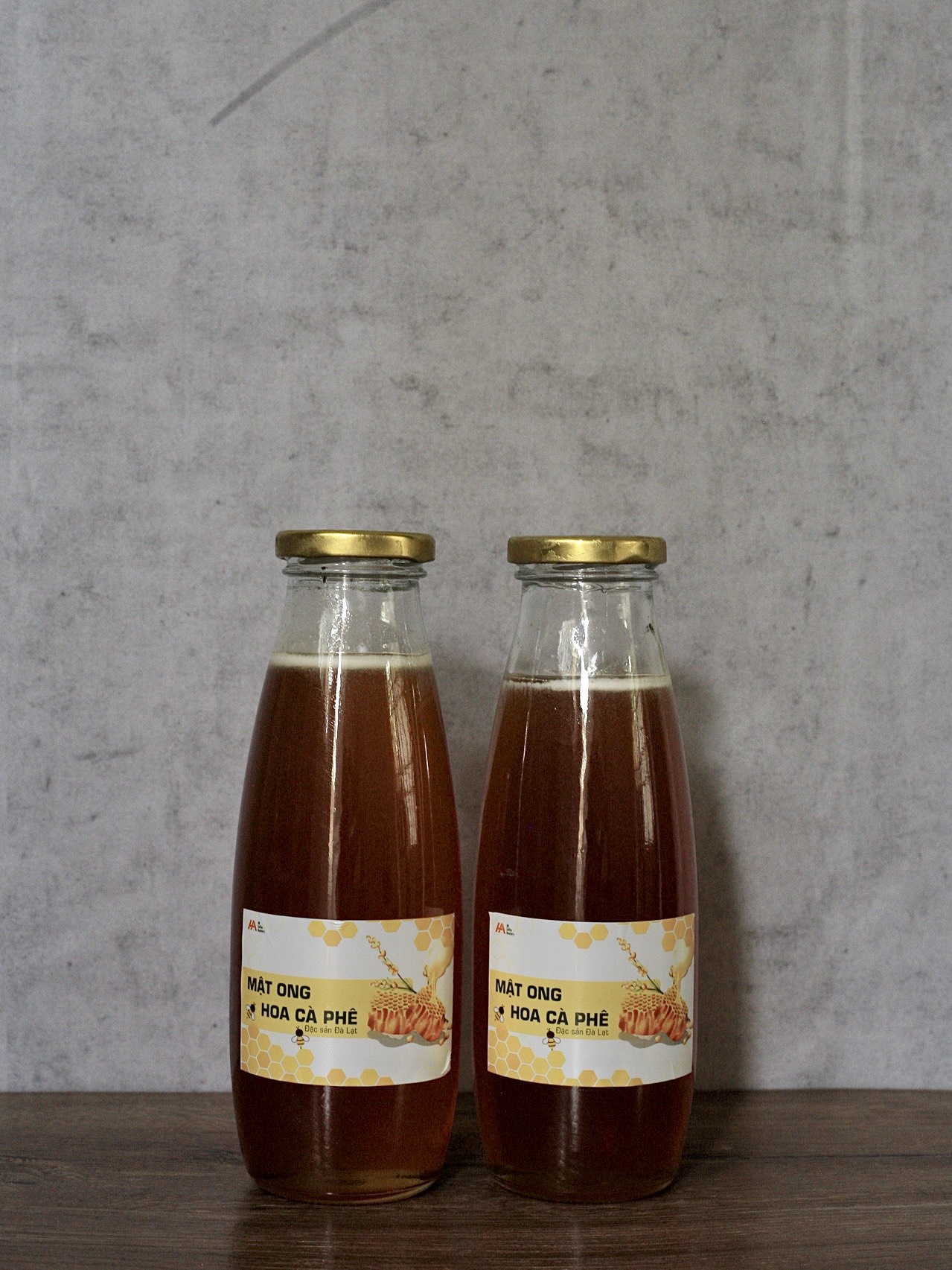 Mật ong hoa cà phê arabica cầu đất | 500ml | đặc sản đà lạt