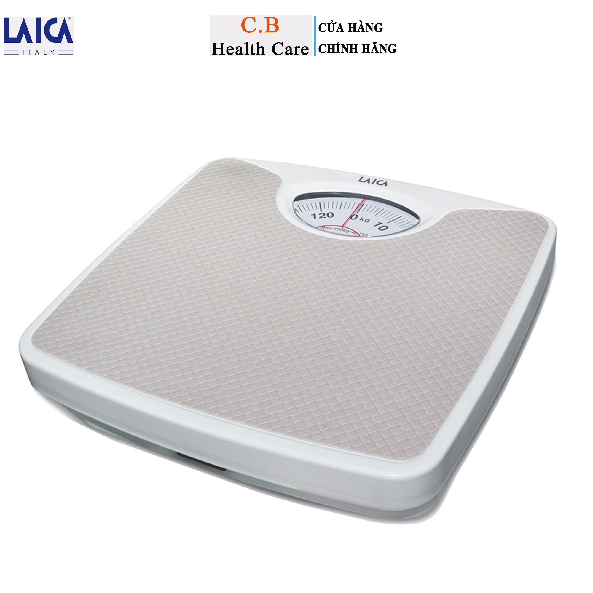 Cân sức khỏe cơ học Laica PS2018 - Cân tối đa 130kg, bước nhảy 1kg