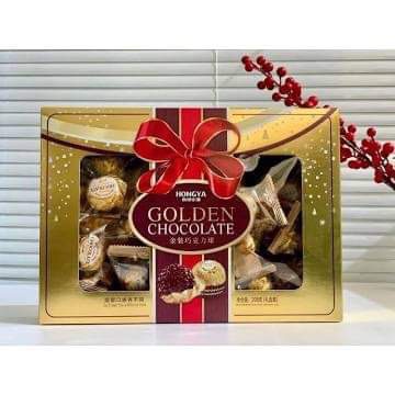 Hộp socola hạt phỉ HongYa Golden Đài Loan 208g