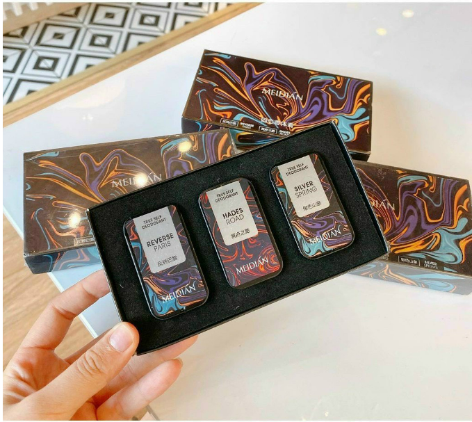 Nước hoa khô nam nữ combo 3 mùi chính hãng dạng sáp Median lưu hương 12 tiếng