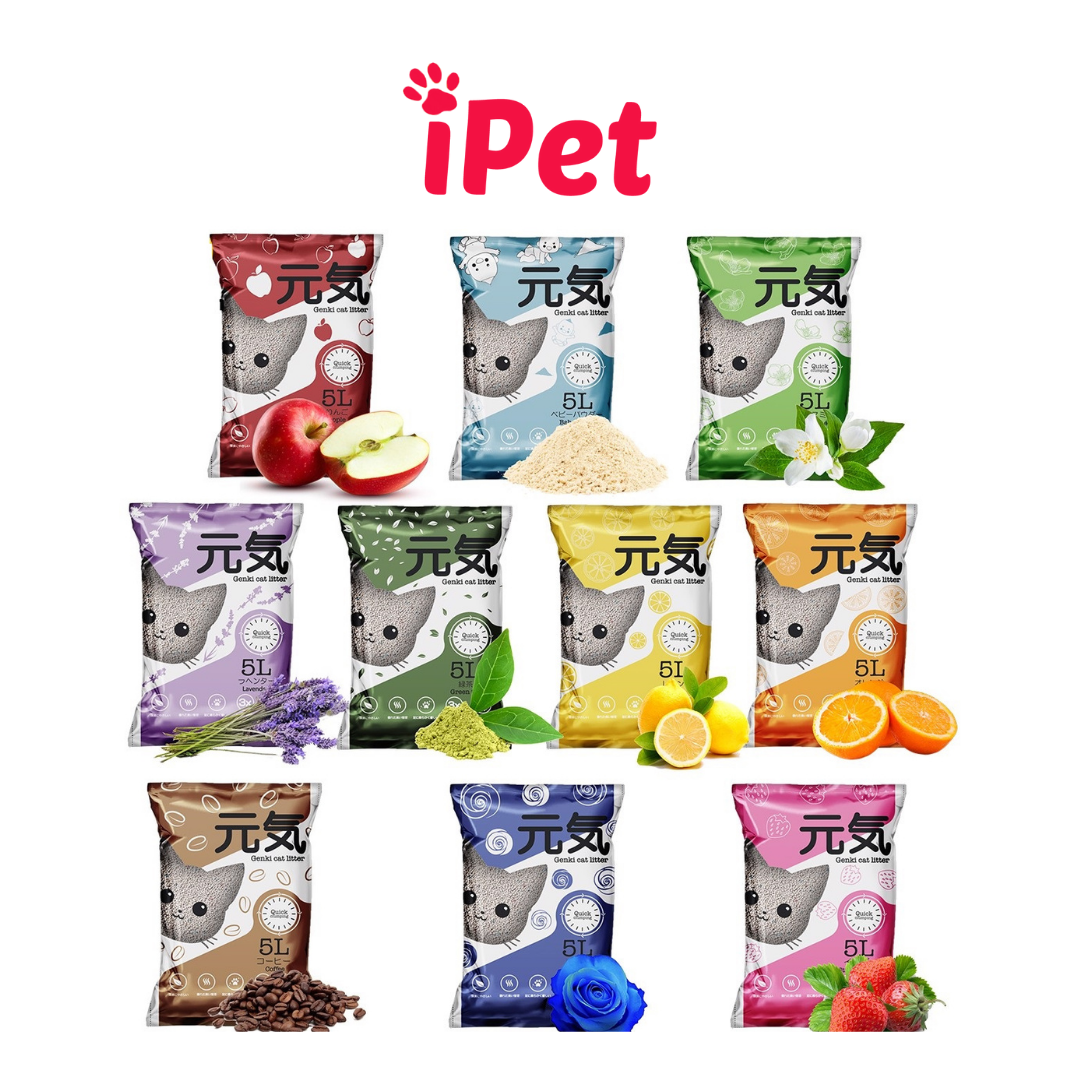 Cát Vệ Sinh Nhật Genki Cho Mèo 5L - iPet Shop