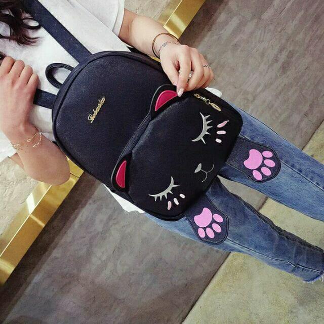 [HCM]Balo mini da mèo mắt trắng cực cute