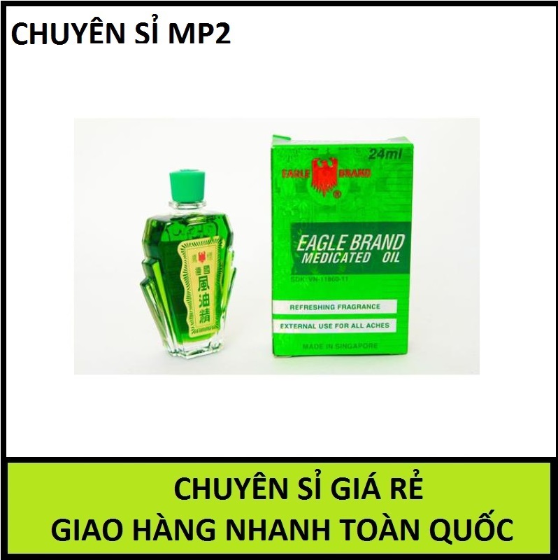[ CHUYÊN SỈ] Combo 5 Dầu Gió Xanh Mỹ - Eagle Brand Medicated Oil