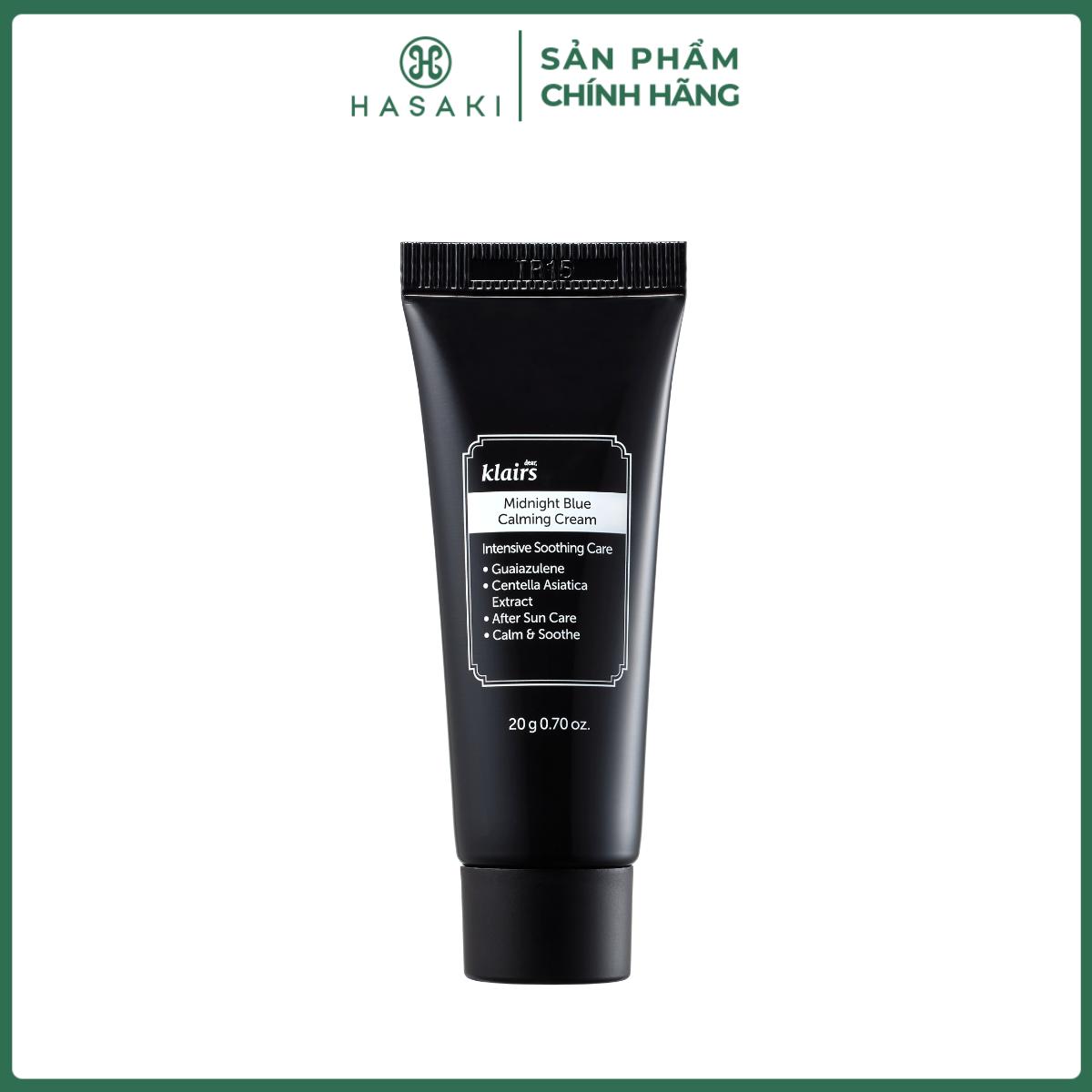 [QUÀ TẶNG KHÔNG BÁN] Klairs Kem dưỡng Midnight Blue Calming Cream 20g Hasaki Sản Phẩm Chính Hãng