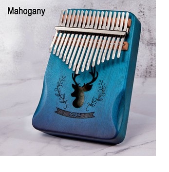 Đàn kalimba Cega 17 phím gỗ tròn cứng Cameroon Mahagony GECKO000076-02 Hàng chính hãng