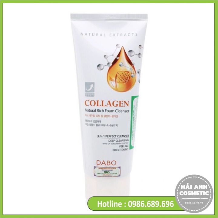 Sữa Rửa Mặt Dabo Collagen Cao Cấp 3 In 1 ( 180ml )