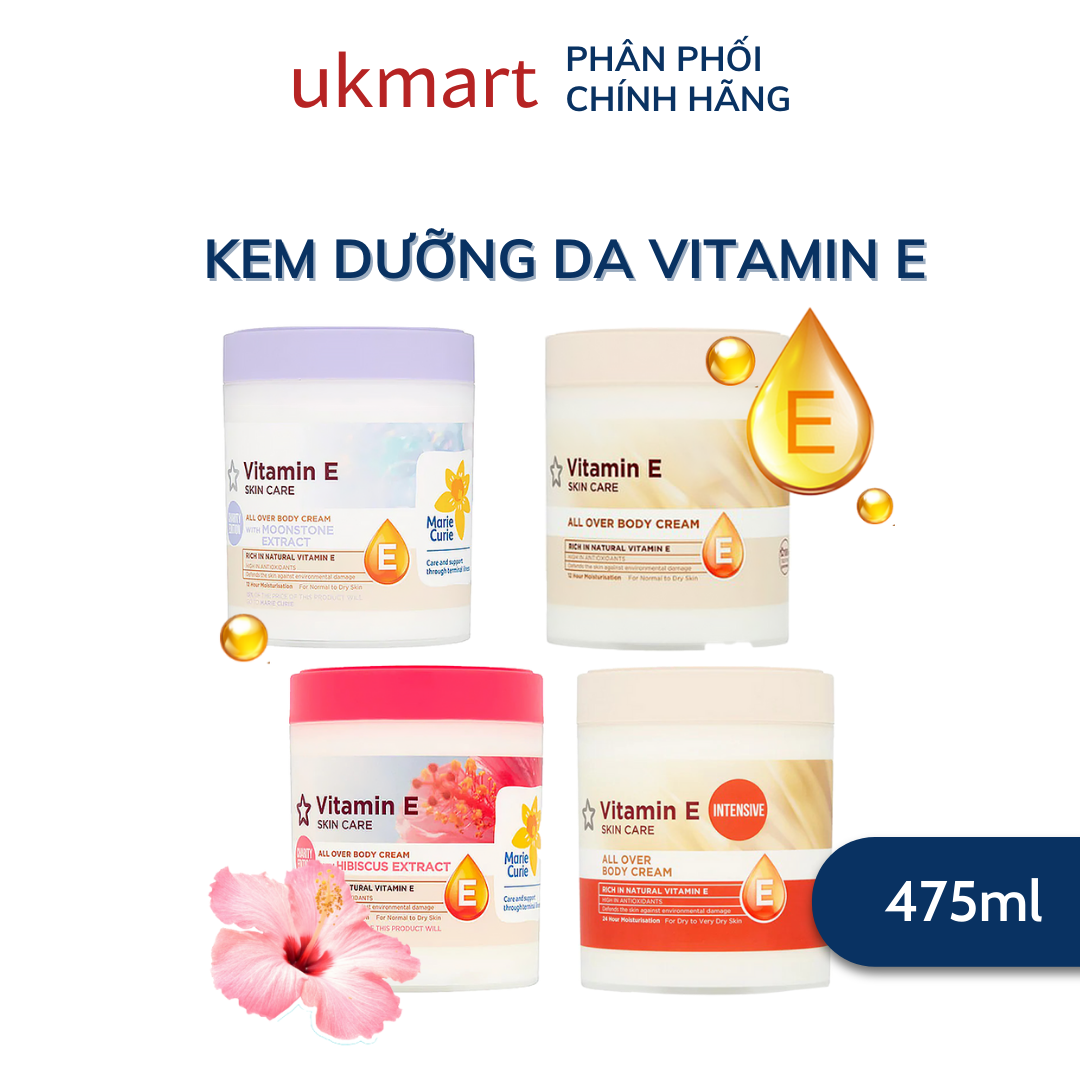 Dưỡng Thể Superdrug Vitamin E All Over Body Cream cấp ẩm chuyên sâu cải thiện khô sạm thấm nhanh không bết dính