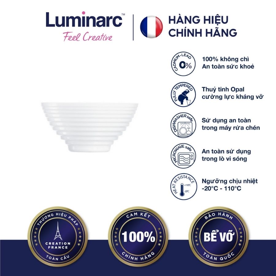 Bộ 6 chén thuỷ tinh luminarc harena 11cm- luhan5418