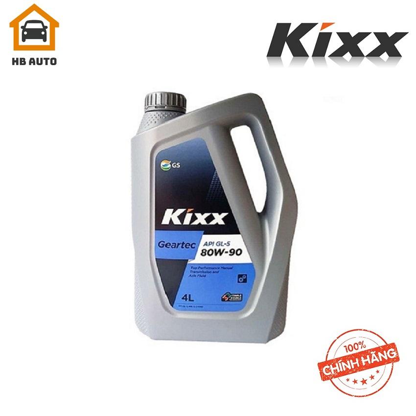Dầu cầu và hộp số kixx geartec gl-5 80w-90 4lít