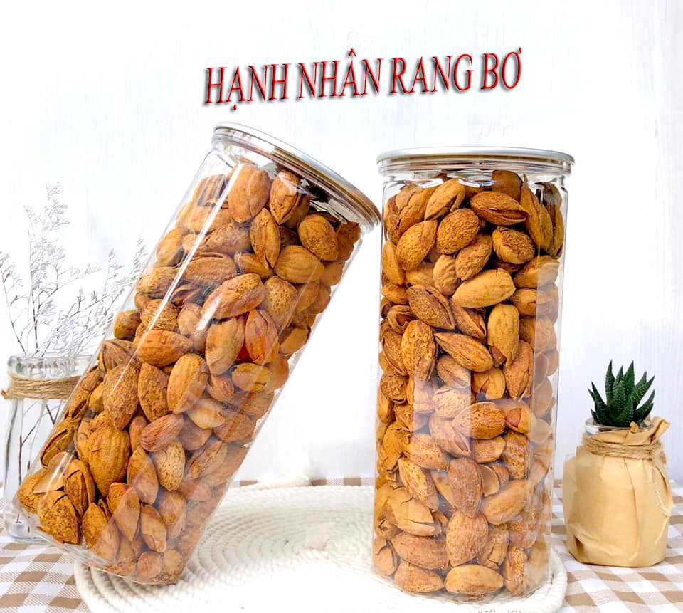Hạnh nhân rang bơ 500g- hạnh nhân vỏ mỏng rang bơ