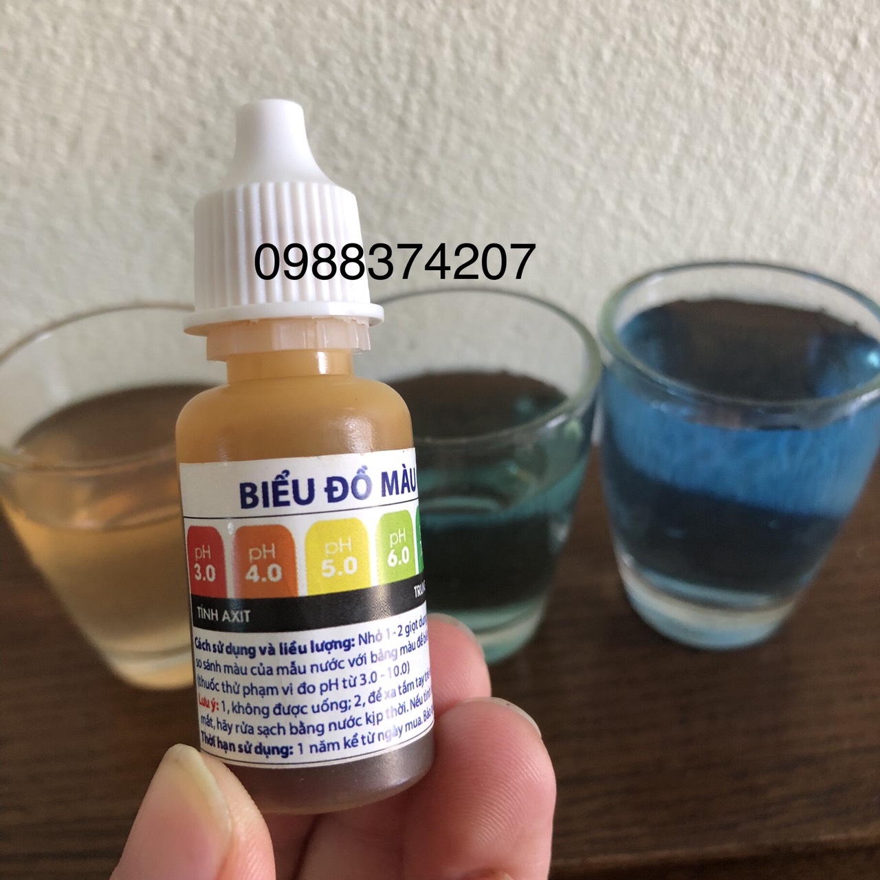 Dung dịch quỳ tím đo PH của nước, thử nước kiềm, trung tính axit