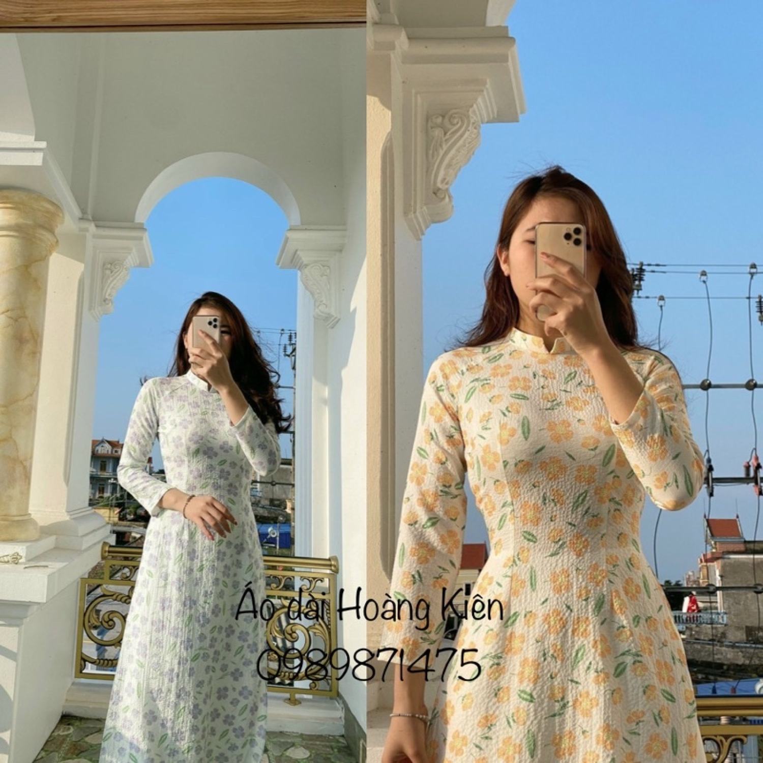 Áo dài cách tân, nhẹ nhàng ZD19 siêu đẹp
