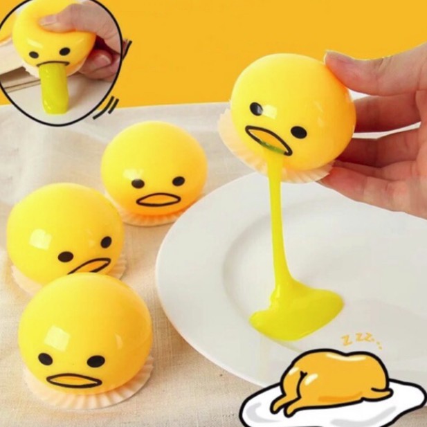 Đồ chơi trứng biến thái Gudetama hút slime-CT66