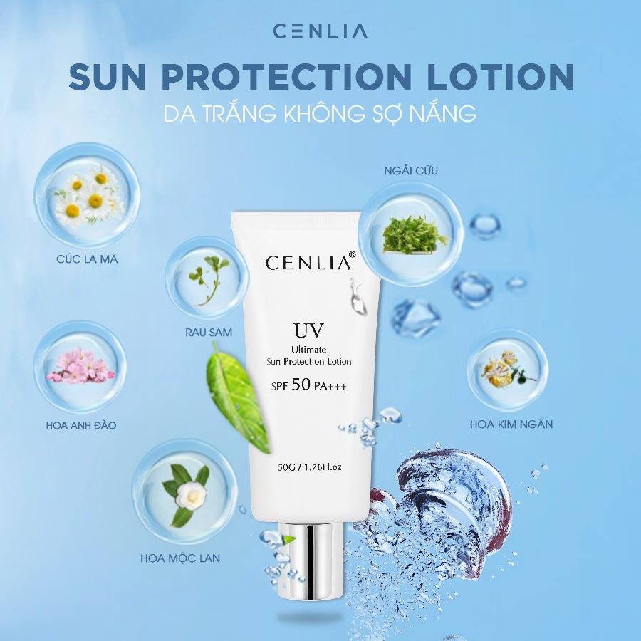 Kem chống nắng cenlia spf 50 pa+++
