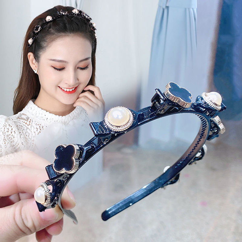 Băng đô, Bờm Tóc Đính Hoa Có Kẹp Giữ Tóc Tạo Độ Phồng Siêu Xinh, Xược Tóc Hot Tiktok