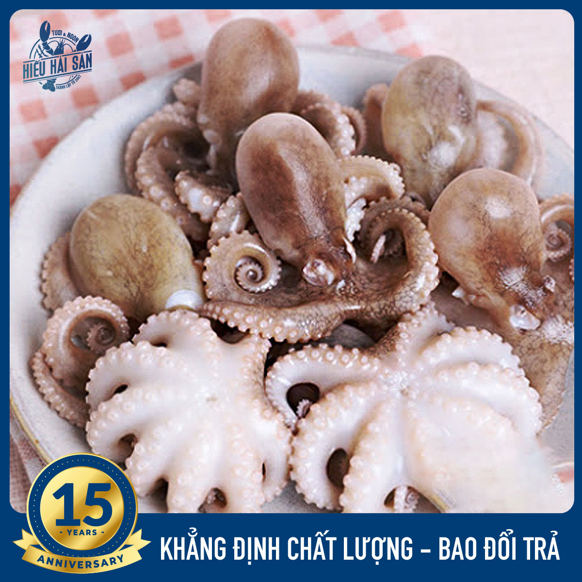 Bạch tuột xếp bông mini hàng loại I DVT