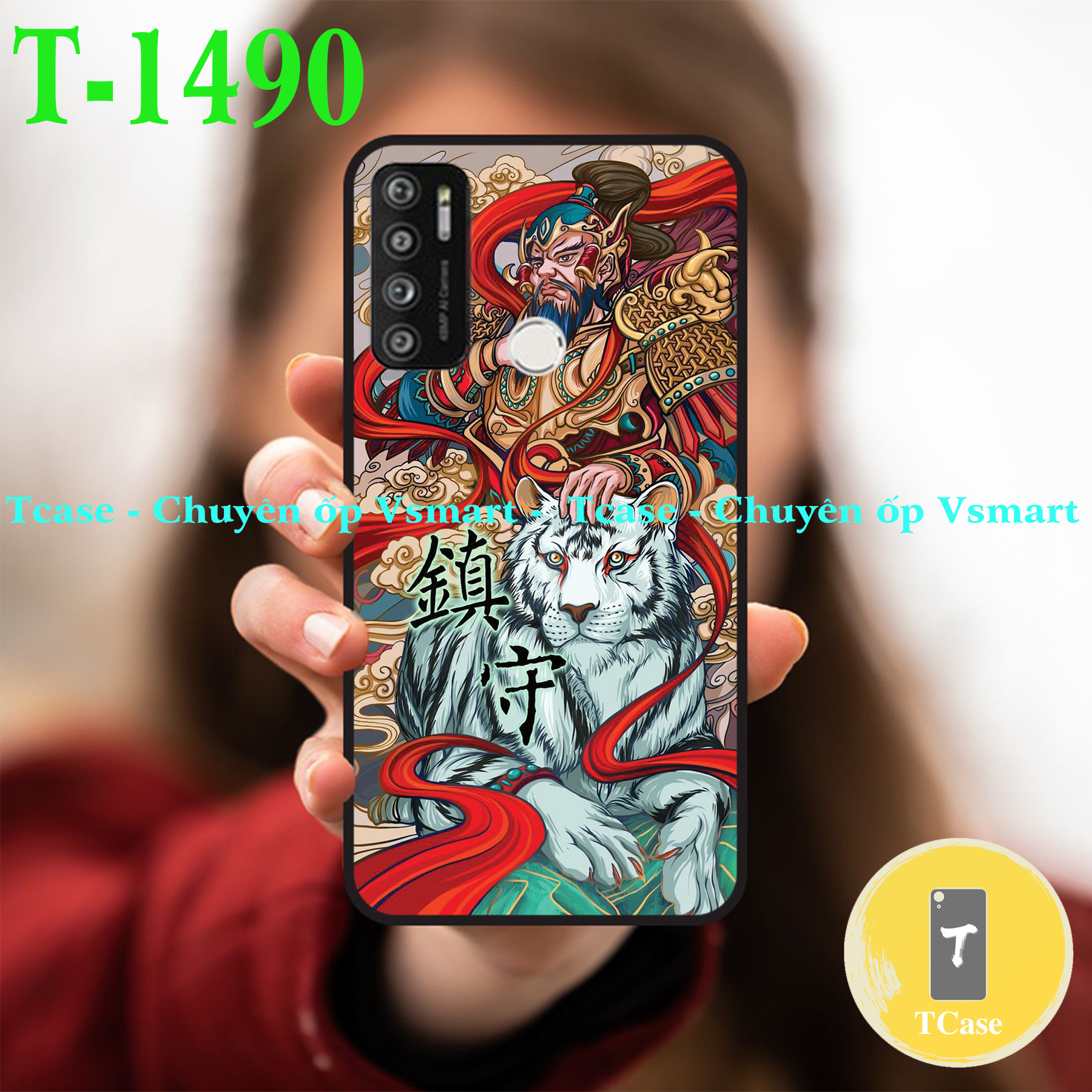 Ốp lưng Vsmart Live 4 - TPU dẻo đen in hình Samurai X