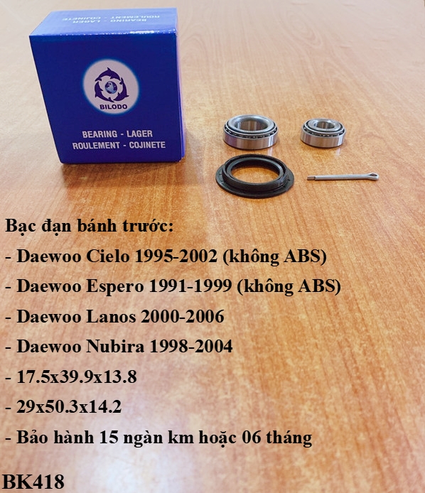 Bạc đạn bánh trước daewoo cielo 1995-2002 , daewoo espero 1991-1999 , daewoo lanos 2000-2006, daewoo nubira 1998-2004