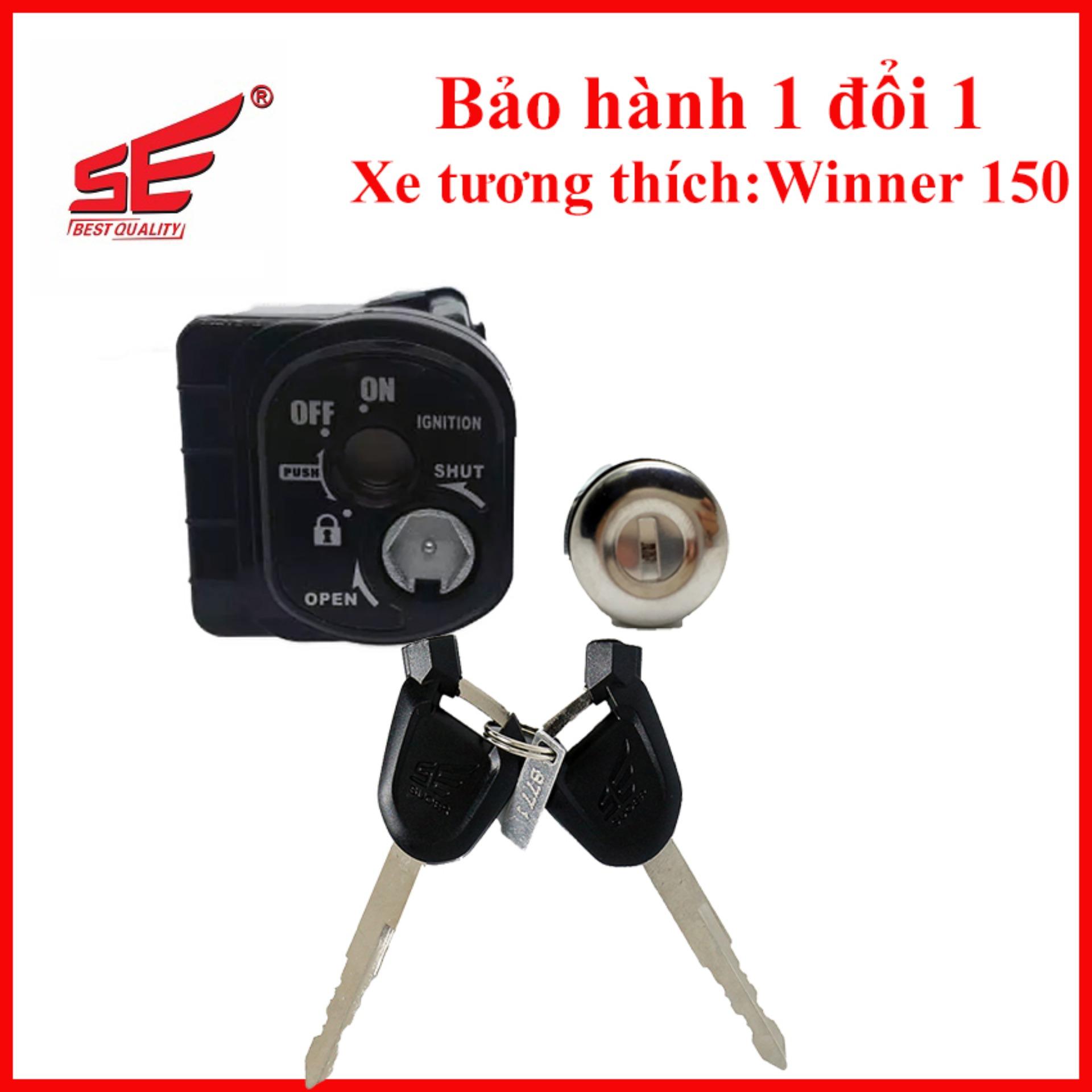 Bộ ổ khóa xe máy WINNER 150 2 cạnh thương hiệu SE