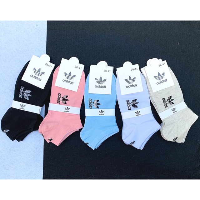 Thanh lý Set Tất AdidAs cổ ngắn hàng đẹp 5-10 đôi siêu rẻ