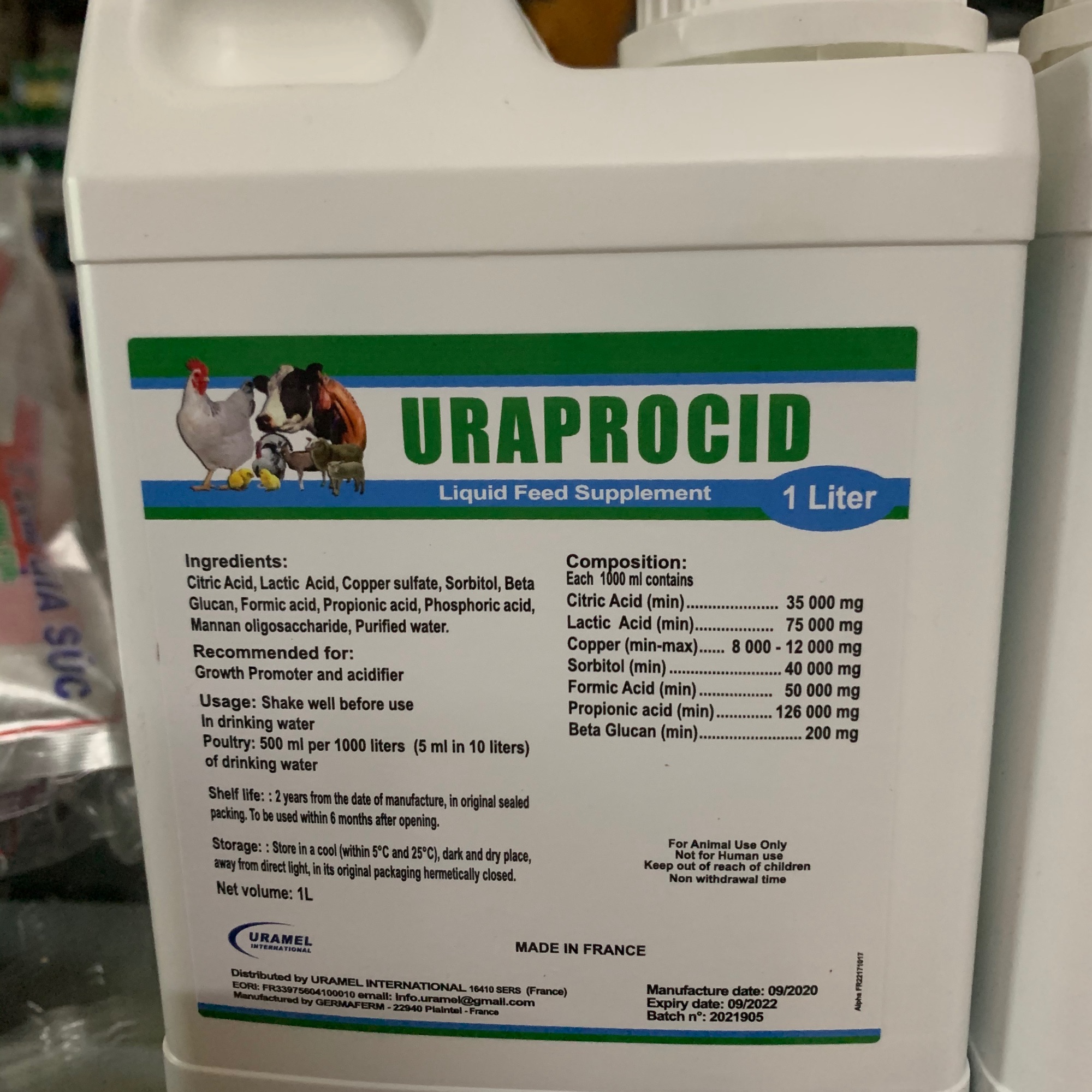 1 lít Giải độc gan thận cấp - tăng lực nhanh - nhập khẩu Pháp