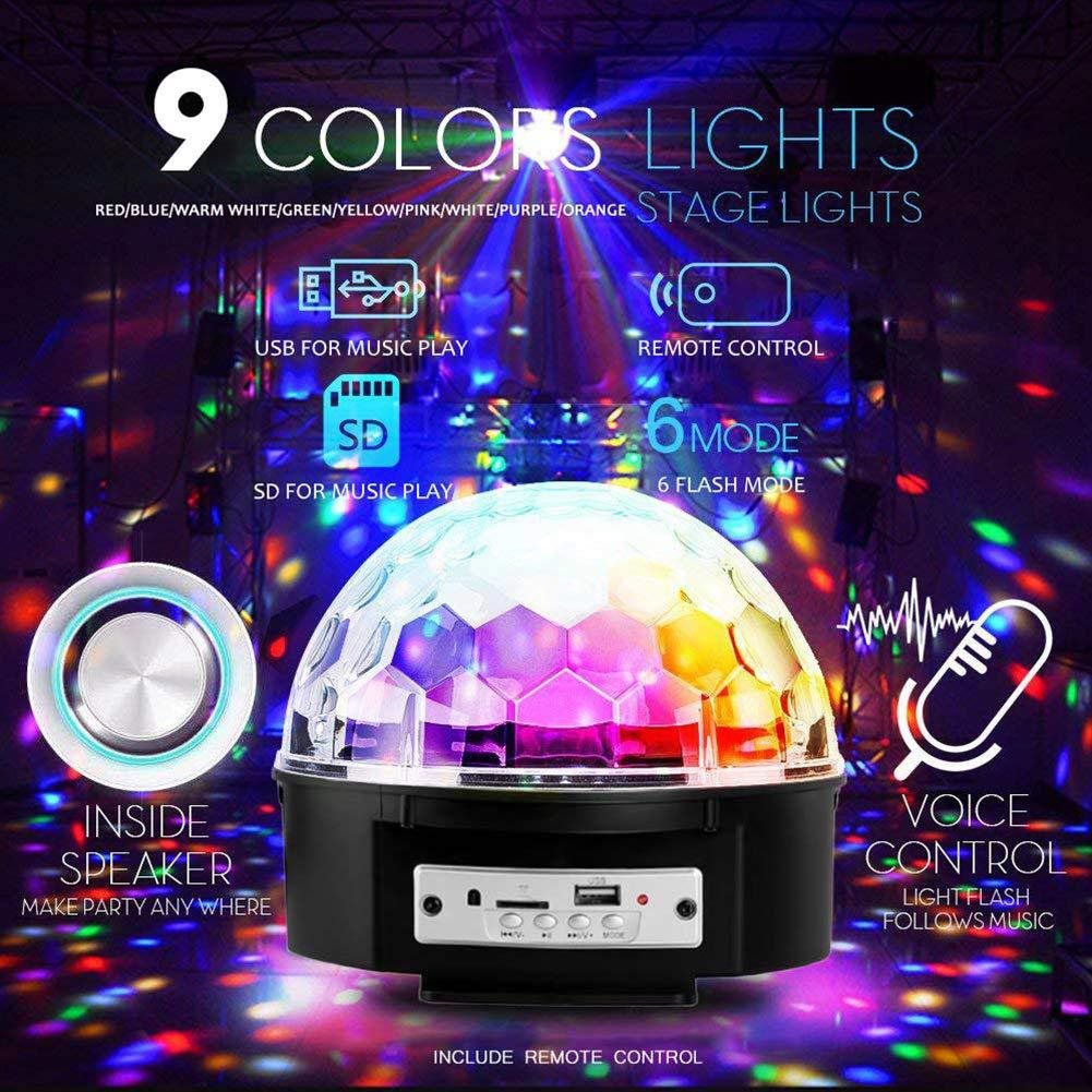 Đèn led sân khấu chớp nháy theo nhạc -có loa phát nhạc và remote