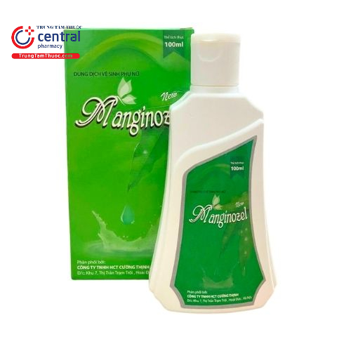 Dung dịch vệ sinh phụ nữ Manginozel 100ml - chiết xuất lá xoài dịu nhẹ