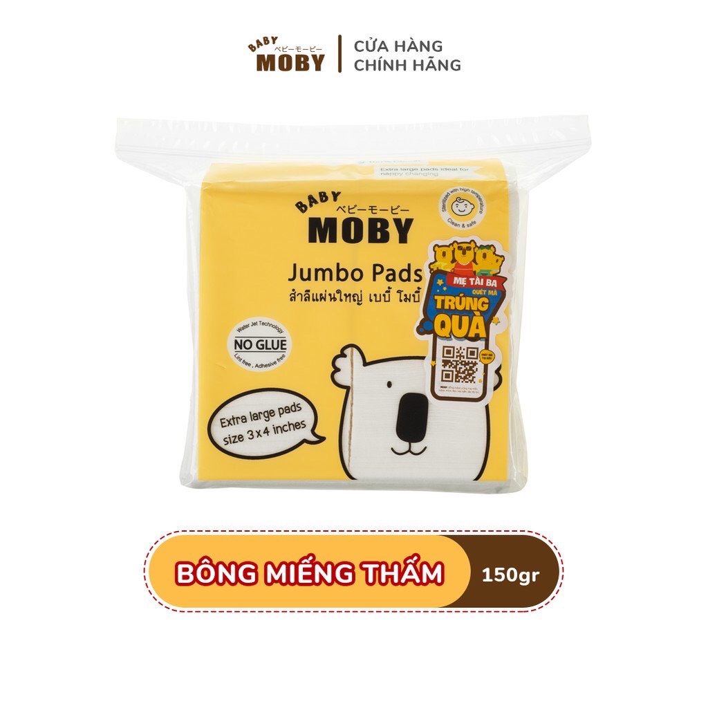 Bông miếng moby baby cỡ lớn
