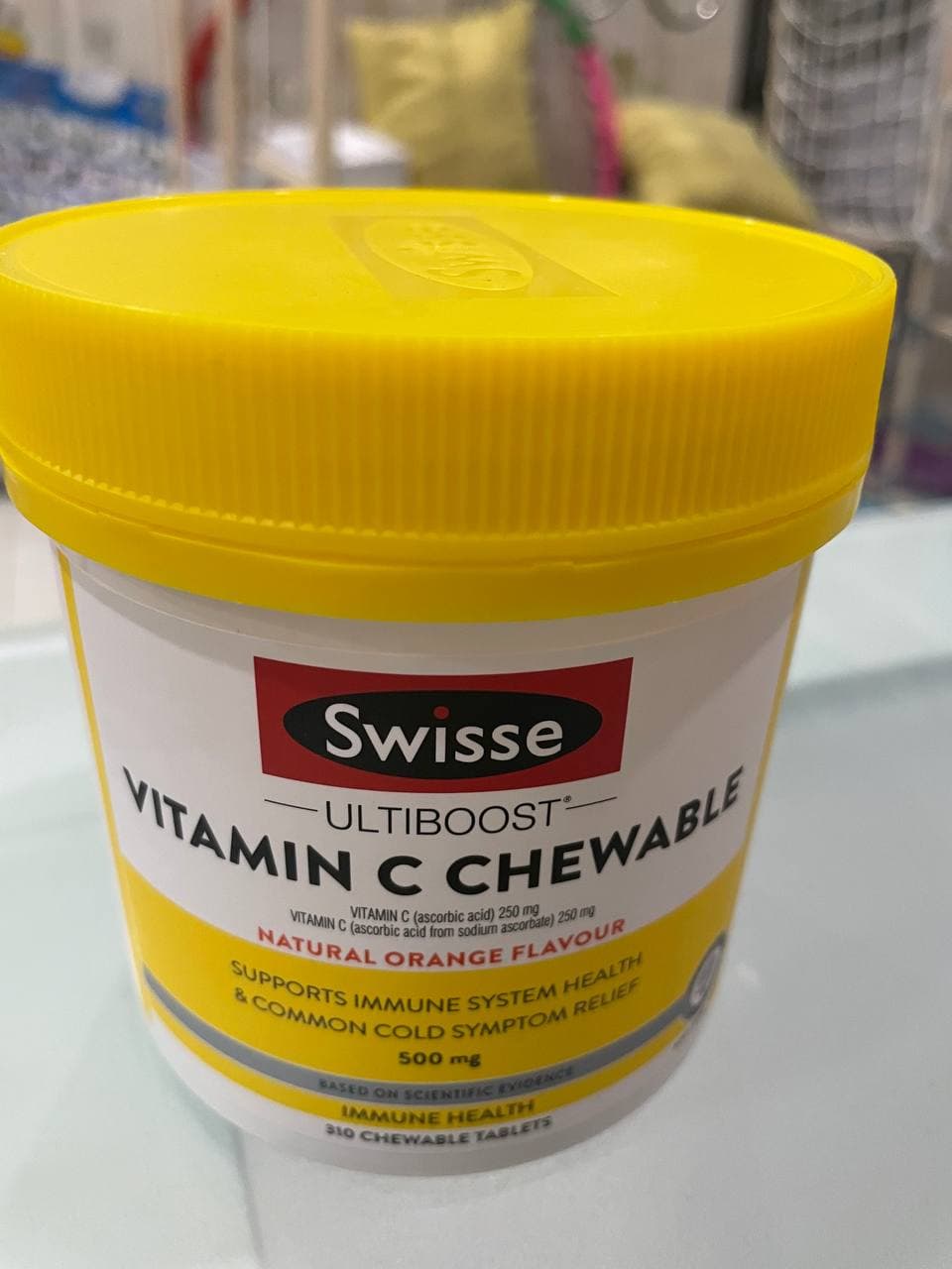 Viên nhai Swisse Vitamin C Chewable 500mg 310 viên của Úc