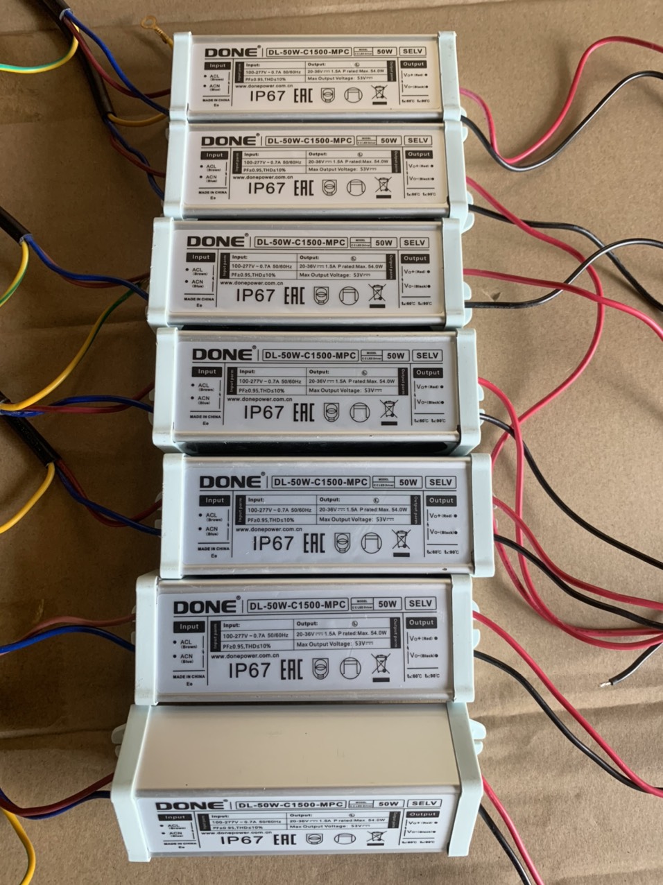 Bộ nguồn đèn led 50w done model dl c1500 mpc