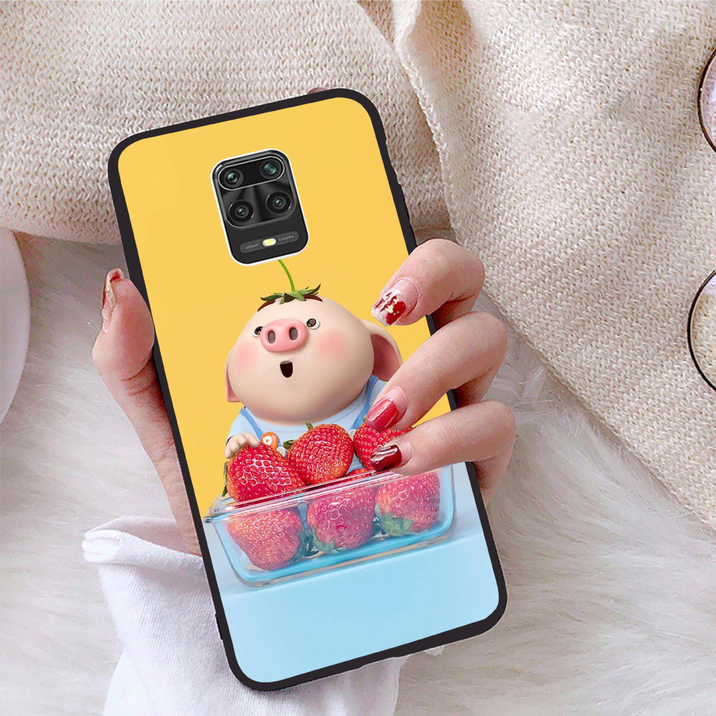 Ốp lưng xiaomi redmi note 9s viền dẻo tpu bst pig cute