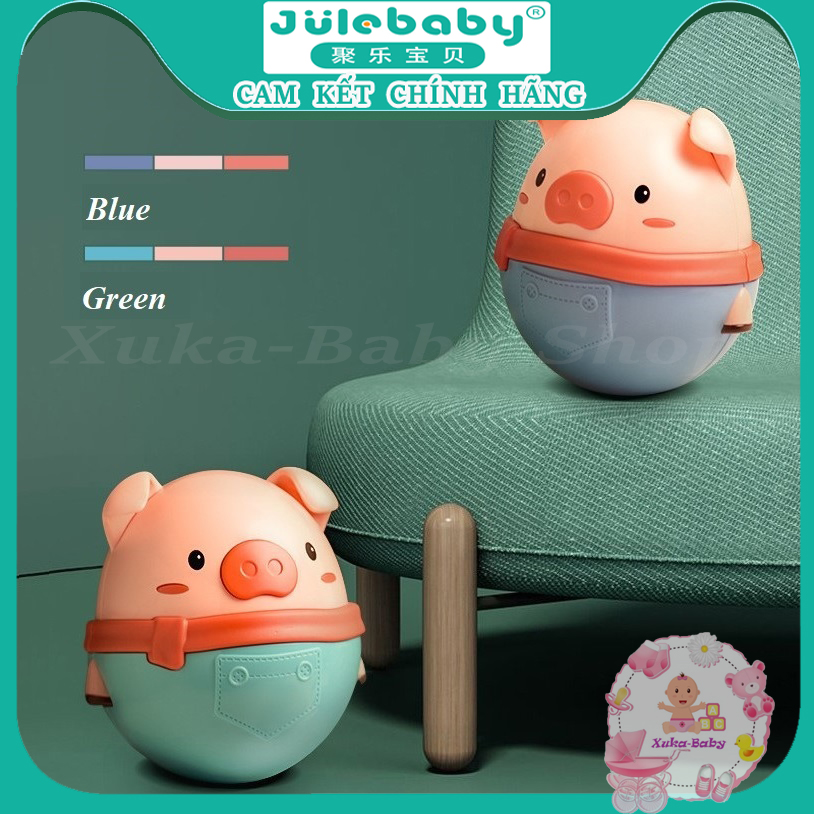 Chú heo lật đật Julebaby cao cấp chính hãng đồ chơi an toàn cho bé