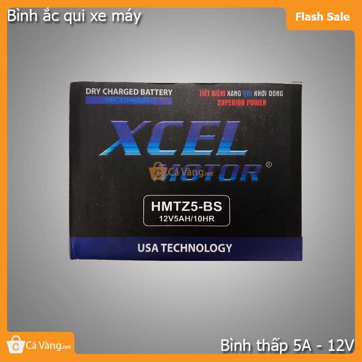 Bình ắc quy xe máy 12V/5A công nghệ hàng loại TỐT giá rẻ