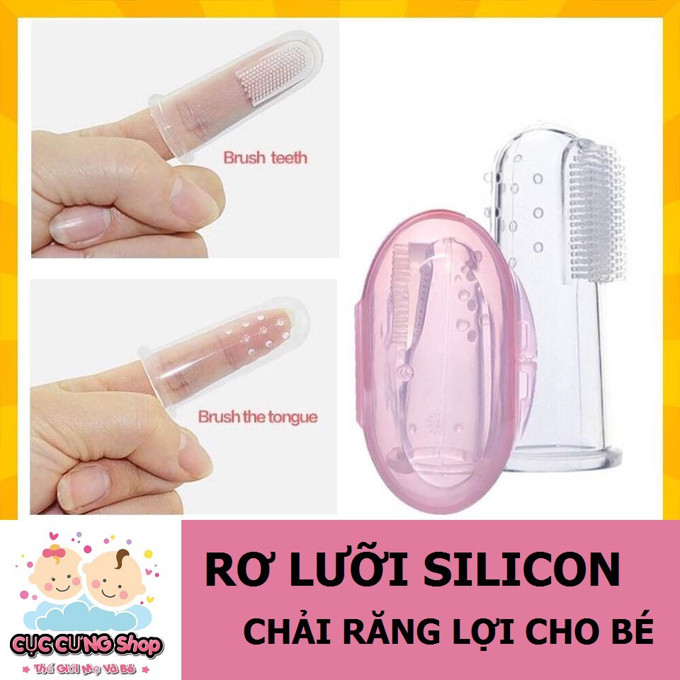 Rơ đánh lưỡi Silicon cho bé