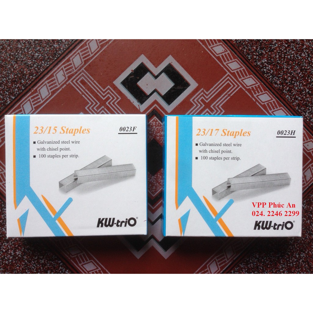 Ghim trio 23-15, dập 100 tờ hoặc trio 23-17, dập 120 tờ, - kim bấm - ghim dập